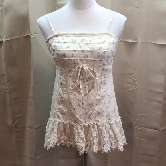 Denim & Supply Ralph Lauren Tops - LAST CHANCE Denim & Supply Ralph Lauren Ivory Floral Crochet Lace Top, Size XS